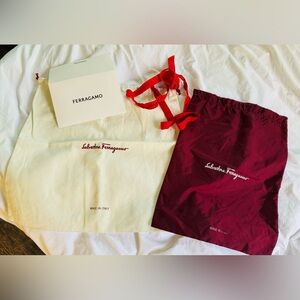 Salvatore Ferragamo  Shoe Dust Bags bundle of 2